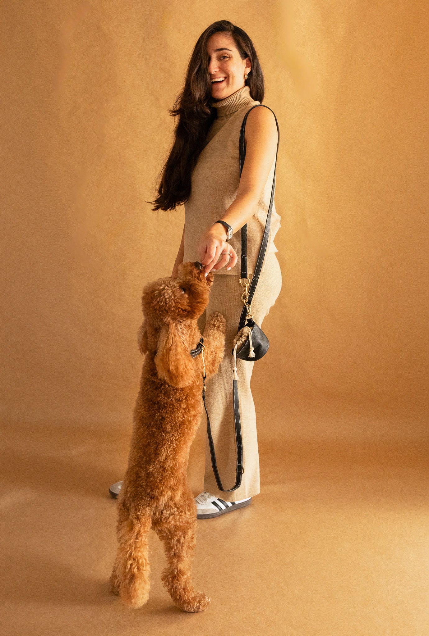Misu Leather Set (Cross Body Leash)