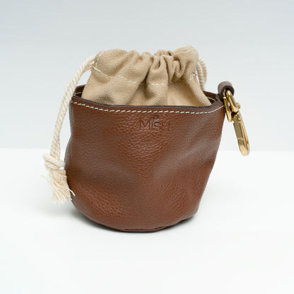 Misu Leather Waste Bag תיק מעור לשקיות ופינוקים לכלבים