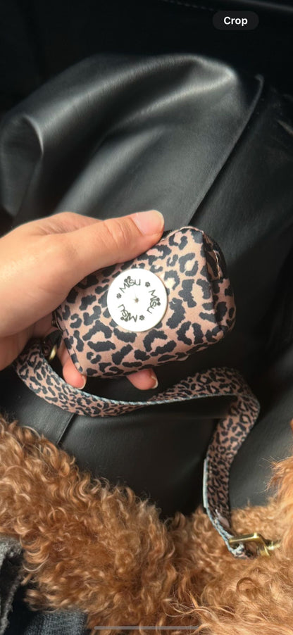 Misu Leopard Waste Bag Holder תיק לשקיות מנומר
